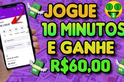 JOGUE 10 MINUTOS e GANHE R$60,00🤑 App para GANHAR DINHEIRO de VERDADE / Como ganhar dinheiro